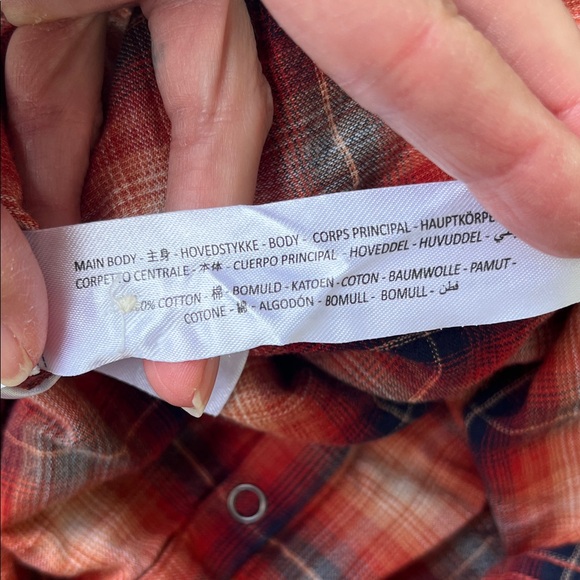 Ariat Youth Red and Blue Plaid Shirt - Picture 15 of 16